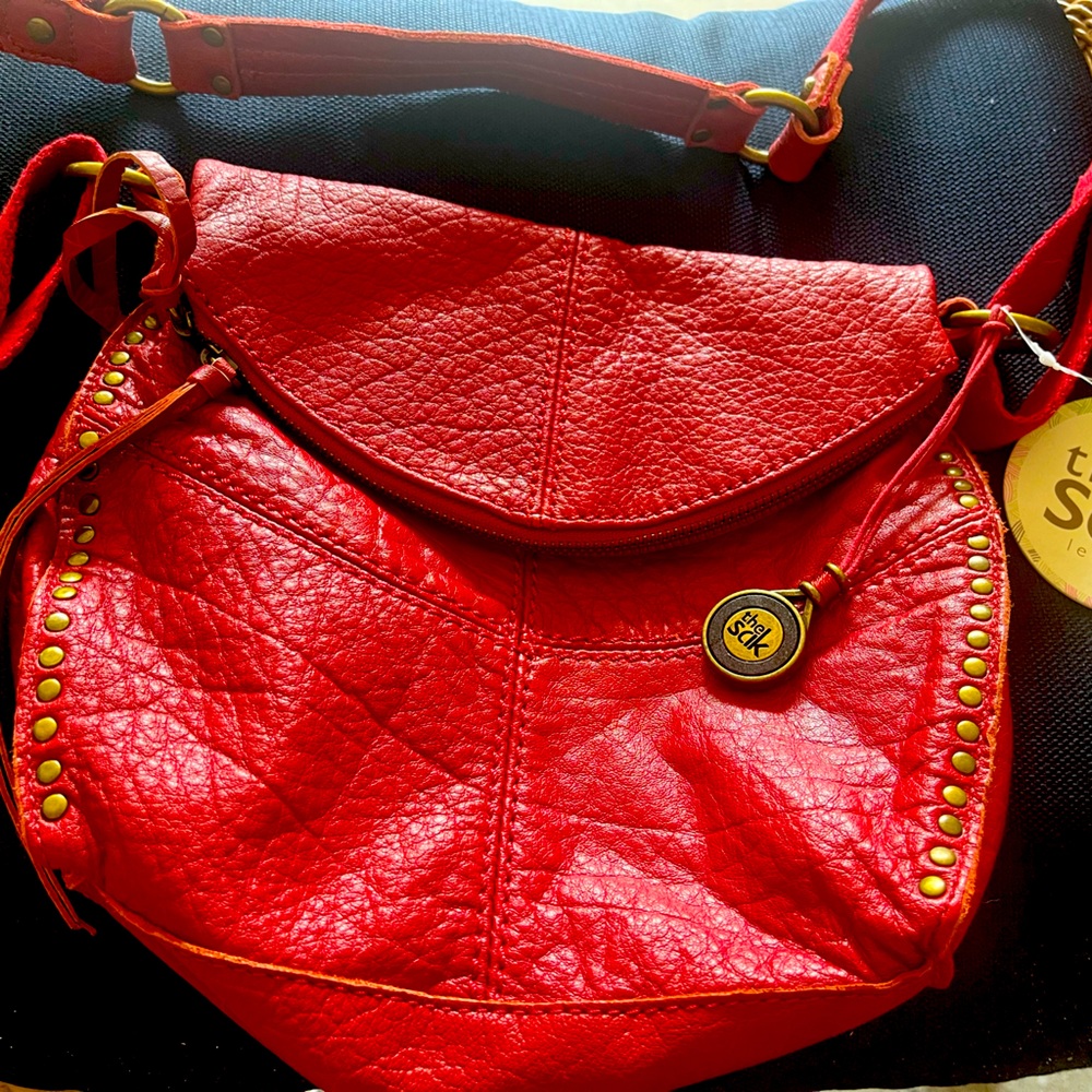 NWT the sak leather Silverlake Style # 106446 cherry